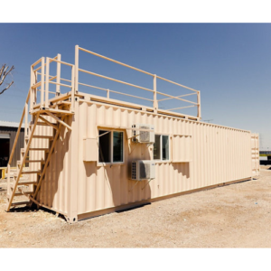 40-Foot Habitable Container with Terrace and Customizable Design