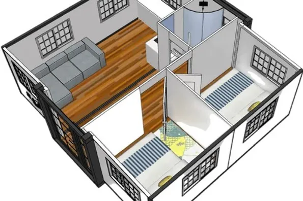 Mobile Container - Tiny House with Two Bedrooms and Kitchen, 2024 model – Image 11