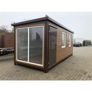New Wood-Colored Office Container 6 x 2.40m