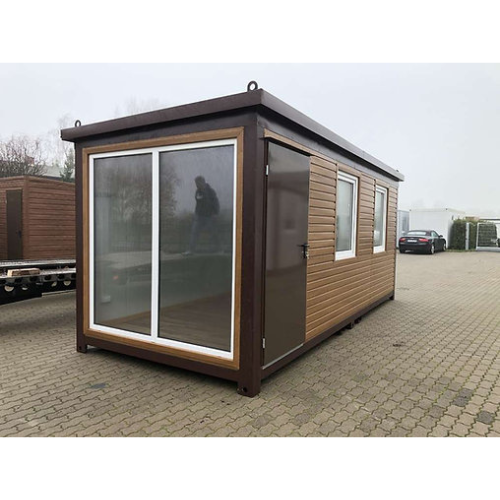 New Wood-Colored Office Container 6 x 2.40m